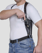 Кобура подплечная вертикальная кожаная для револьвера A-Line 3КП4 Черный - изображение 4