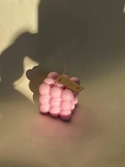 Свеча-бабл розовая «Воздушный куб» 6 см - изображение 6