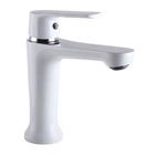 Cмеситель для умывальника однорычажный GLOBUS LUX Laguna GLA-0401-7-WHITE белый латунь 000022561