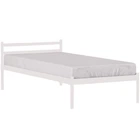 Односпальне ліжко Метакам Comfort-1 металічне 200x90 Білий Глянець