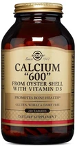 Кальций из раковин устриц Solgar Calcium 600 +D3 240 таблеток (2851844)