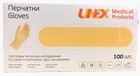 Рукавички латексні L білі UNEX із пудрою 100шт - зображення 1