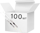Шприц ін'єкційний трикомпонентний одноразовий інсуліновий стерильний Solocare U-100 1 мл з голкою 30G 0.3x13 мм 100 шт. (Н359062) - зображення 1