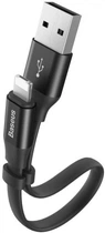 Кабель Baseus Nimble USB 2.0 to Lightning 2А 23cm Black (CALMBJ-01)