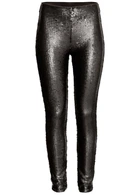 Штани H&M 36 Чорний 0410778_пайетки_03