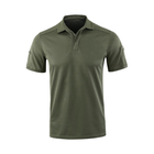 Тактическая мужская футболка Lesko A817 Green L форменная с коротким рукавом (K/OPT2_4855-15833) - изображение 2