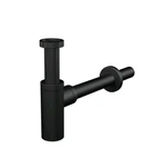 Сифон для раковини ALCA PLAST A400BLACK DN32 Design круглий чорний матовий (8595580558673)