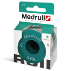 Лейкопластир медичний в рулонах Medrull "Silk", розмір 1,25 см х 500 см - зображення 1