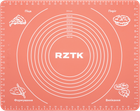 Коврик для формовки и выпечки теста RZTK Силиконовый 400х500 мм с разметкой Coral