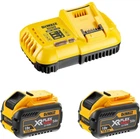 Зарядное устройство для инструмента DeWalt 18 В, 54 В, выходной ток 8 А, 2 Аккумулятора для инструмента (DCB118Y2)