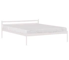Двуспальне ліжко Метакам Comfort-1 металічне 190x180 Білий Глянець