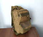 Тактическая сумка - рюкзак для скрытого ношения оружия. Silver Knight 184 песочный - изображение 6