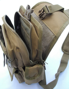 Тактическая сумка - рюкзак для скрытого ношения оружия. Silver Knight 184 песочный - изображение 8