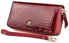 Женский кожаный кошелек клатч на две молнии ST Leather (S5001A) 98246 Бордовый