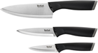 Набор ножей Tefal Comfort 3 предмета для овощей 9 см + 12 см шеф-повара 15 см (K221S375)