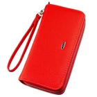 Кошелек женский из зернистой экокожа KIVI-WALLET 19044 Ярко-красный