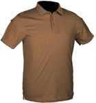 Тактическая потоотводящая футболка-поло Mil-tec Coolmax койот размер M (10961019_M) - изображение 1