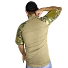 Армейская футболка тактическая с коротким рукавом Lesko A424 Camouflage L потоотводящая камуфляжная (F_4253-12425) - изображение 4