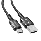 Кабель ACEFAST C1-04 USB to Type-C 3A, 1.2m, nylon aluminum connectors, Black 6974316280545