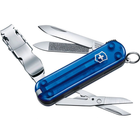 Нож Victorinox NailClip 580 Transparent Blue (0.6463.T2L19) - зображення 1