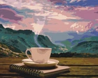 Картина за номерами Ранок з видом на гори (BS24686) Brushme 40x50 см Brushme