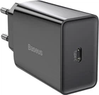 Сетевое зарядное утройство Baseus Speed Mini Quick Charger 1C 20W EU Black (CCFS-SN01)