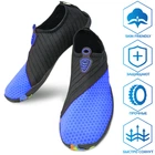 Аквашузы мужские VelaSport (Размер 42-43) тапочки для моря, Стопа 26,7-27,9 см. Унисекс обувь Коралки Синие