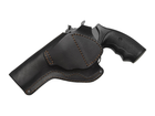 Кобура поясная Револьвер 4 не формованная (кожа, чёрная) - изображение 2