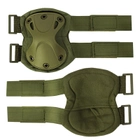 Тактичний штурмовий комплект захисту AOKALI F001 Green наколінники + налокотники штурмові (F_8294-29814) - зображення 3