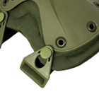 Тактичний штурмовий комплект захисту AOKALI F001 Green наколінники + налокотники штурмові (F_8294-29814) - зображення 6