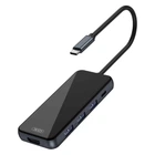 HUB адаптер Type-C XO 5в1 (HDMI / USB3.0*3 / PD Fast charge / PD date read ) HUB002 (HUB002)