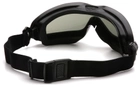 Тактичні захисні окуляри з ущільнювачем Pyramex V2G-Plus (XP) чорні Anti-Fog, прозорі - зображення 3