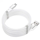 Data-кабель E-Cable Magnetic Absorption Micro-USB 1 м White