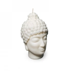 Свеча FlyingFire голова Будды 13.5 см кремовый - изображение 8
