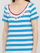 Rэжуал платье-футболка в полоску Love Moschino W573501E16152027 S (465S) Полоска - изображение 3