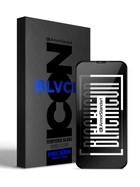Защитное стекло на экран для Apple iPhone 13/13 Pro/14, Space Black Icon, 2.5D закаленное стекло на весь экран, глянцевое, плоское, с черной рамкой, олеофобное, 9H, клеевой слой по всей поверхности, с сеткой для защиты динамика