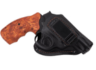 Кобура Beneks для Револьвер 2,5 поясна формована з кліпсою Шкіра Чорна - зображення 1