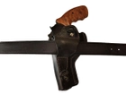 Кобура для Револьвер 4 оперативна не формована зі скобою Beneks Шкіра Чорна 24352 - зображення 6