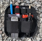 Тактична сумка для прихованого носіння Scout Tactical EDC ambidexter bag black + органайзер і кобура в комплекті - зображення 12