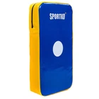 Макивара прямая кожвинил Sportko M4 размер 45x25x9см Blue-Yellow
