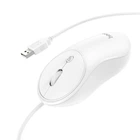 Мышка проводная HOCO Esteem business wired mouse (1,5M, 1000/1600dpi). White