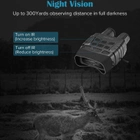 Бінокль нічного бачення ПНБ з дальністю до 250 метрів, 4Х кратним наближенням і відео / фото записом Boblov NV3180 (100630) - зображення 3