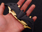 Складной нож BauTech CK117 Летучая мышь Бетмен Из нержавеющей стали 440С Двойной Черный (1007-081-00) - изображение 3