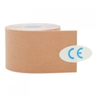 Кинезио тейп спортивний бежевий для коліна Sports Therapy Kinesiology Tape, 5 см х 5 м - зображення 3