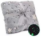 Плед-покрывало Magic Blanket 165/120 см светящееся в темноте Серый