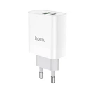 Зарядний пристрій Hoco C80A USB/ Type-C QC PD білий