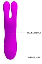 Вібратор з вакуумною стимуляцією Baile Pretty Love Ralap колір фіолетовий (20910017000000000) - зображення 9