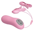 Електро-вібро затискачі для грудей Baile Romantic Wave колір світло-рожевий (02256458000000000) - зображення 3