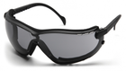 Тактичні окуляри з можливістю установки диоптрической вставки Pyramex V2G gray темні - зображення 4
