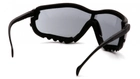 Тактичні окуляри з можливістю установки диоптрической вставки Pyramex V2G gray темні - зображення 5
